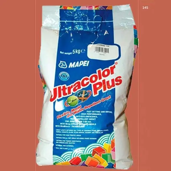 Цементная затирка Mapei Ultracolor Plus №145 Охра 2 кг.